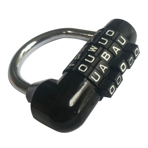 High Quality U-Shaped Combination <strong>Padlock</strong> for Fitness <strong>Gym</strong> Durable and Polished Finish Replaced 5 Letters and Numbers - Product Image 4