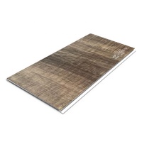 Dalles de faux plafond et panneau mural en PVC grain de bois pour la décoration intérieure