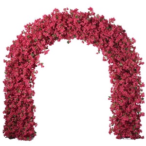 Arco de Flores Artificiales al por Mayor, Arco de Flores Rosadas, Arco Decorativo, Fondo de Flores Frescas, Decoración para Bodas - Product Image 4