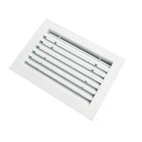 Diffuseur d'air industriel en alliage d'aluminium avec forme rectangulaire, design mural durable