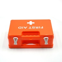 Trousse de premiers secours tactique Orange ABS avec boîte de rangement en PP, multi-couches, étanche et facile à nettoyer pour une utilisation en extérieur