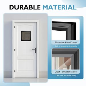 Kit de cadre de fenêtre de porte de <span class=keywords><strong>garage</strong></span> coulissante en alliage d'aluminium Senfey avec inserts en verre, fenêtres de remplacement étanches et insonorisées - Product Image 2