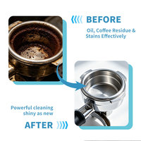 Tablettes de nettoyage cylindriques bleu clair pour tête de machine à café, formule de nettoyage de qualité alimentaire pour l'entretien des machines à café professionnelles