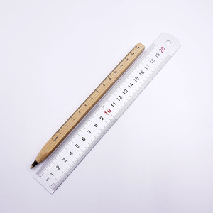 Bolígrafo creativo de madera de pino con escala de regla, novedad, ancho de escritura de 1,0mm para estudiantes de oficina - Product Image 6