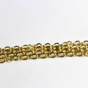 Chaîne Corporelle Plaqué Or Triple 24K en Gros 1mm 1.5mm 1.8mm <span class=keywords><strong>Prix</strong></span> Usine pour Fabrication de Bijoux - Product Image 4