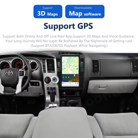 Pemutar Multimedia mobil Android 11, Stereo mobil dengan Radio navigasi GPS 13.6 inci untuk Toyota Tundra Sequoia 2007-2018 256gb Video mobil