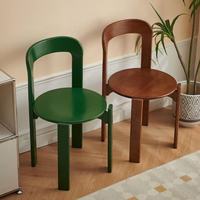 Chaise de salle à manger contemporaine en bois massif nordique Rey pour hôtel, villa, salon, meubles de bureau, favori des célébrités d'Internet