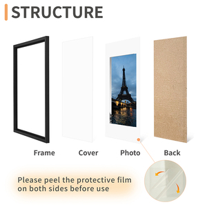 Homco 5x7 hình ảnh khung thiết lập của 6 bán buôn bốn màu sắc hiển thị hình ảnh với Mat hình ảnh khung cho hình ảnh Áp phích & nghệ thuật in - Product Image 4