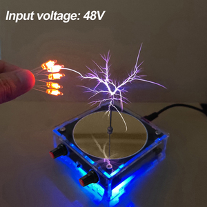 Bobine de Tesla musicale, arc plasma, haut-parleur, transmission sans fil, éclair artificiel tactile, jouet d'expérimentation éducative - Product Image 5