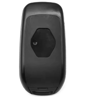 Coque de clé de voiture télécommandée à 2 boutons en ABS noir sans batterie