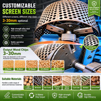 Máquina para Hacer Aserrín para Sustrato de Hongos a partir de Recortes de Madera, Pantalla de 3-30 mm, Rango de Producción de 0.8-20 T/H