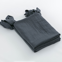 Taie d'oreiller tendance 2026 style sangle, moderne et écologique, 100 % polyester, couleur unie douce, avec attaches ajustables, pour la maison et l'hôtel