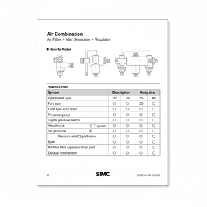 Combinación de aire SMC Pneumatics, piezas neumáticas de - Product Image 1