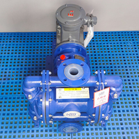 Pompe à diaphragme électrique antidéflagrante en acier moulé de 1-1/2 pouce, revêtue de PTFE, 1,5 kW, pour déchargement de produits chimiques acides et alcalins