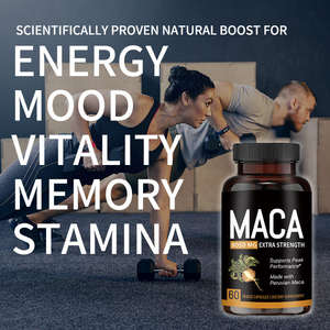 Multivitamine Kruidensupplementen Maca Wortel Capsules voor Volwassen Mannen - Energie, Stemmings- & Immuniteit Ondersteuning, Mannelijke Verbetering - Product Image 5