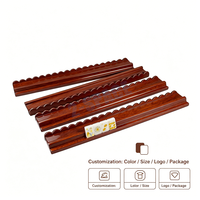 Ensemble de 4 supports de Mahjong personnalisés en bois de pin naturel de 19 pouces, multifonctions et pliables de style américain, MALADA