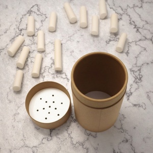 Biodegradable Craft Lip Balm Container Candle Jars Cardboard Cylinder Round Paper Boxes Cricket Paper Tube <b>Packaging</b> - Product Image 2