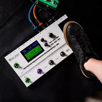 Mooer GE250 Pedal Prosesor Multi-Efek Pemodelan AMP Gitar 70 Model AMP 180 Efek 70s Looper 32 IR Pedal AMP Digital