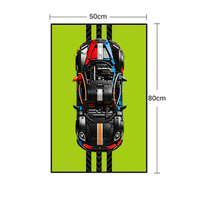 Without Lighting <strong>Bricks</strong> Car Display Frame Custom Building <strong>Block</strong> Wall Art for Race Car Model Wall Mounted Plastic Model Showcase - Product Image 5