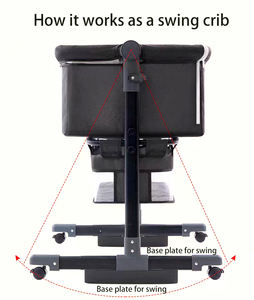 Moisés Cuna Colecho para Bebé, Cuna Portátil Plegable con Cesta de Almacenamiento para Recién Nacido, Cuna Mecedora con Colchoneta Cómoda - Product Image 5