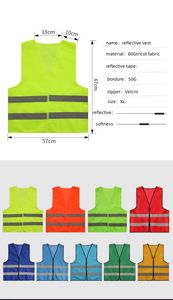 Custom High Visibility Reflective <strong>Safety</strong> Clothing Workwear Safetyconstruction Staff Work Reflective Vests Orange With Pockets - Product Image 3
