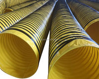 100mm-1500mm Ignifuge Pression Négative Flexible Ventilation Conduit d'air Climatisation Pvc Conduit pour le Stockage des Grains