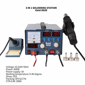 Kit de fer à <span class=keywords><strong>souder</strong></span> bon marché Kaisi 863D Circuit Board outils de soudage Station de soudage sans plomb 3 en 1 Station de reprise Bga - Product Image 4