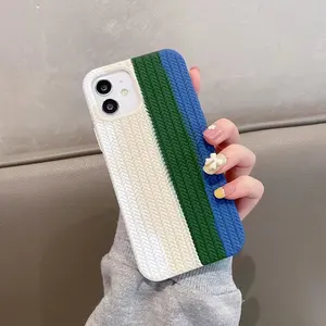 Funda de teléfono móvil de silicona de punto líquido de lujo, cubierta con interior de microfibra para iPhone 12 12 Pro, nuevos productos