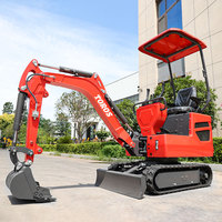 Mini-excavatrice TOROS 1 tonne, 2 tonnes, 3,5 tonnes, moteur Kubota, EPA EURO 5, micro-excavatrice hydraulique sur chenilles à vendre