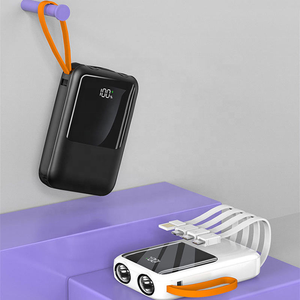 Sạc Di Động Ngân Hàng Điện Với 4 Được Xây Dựng Trong Cáp 10000MAh Nhanh Chóng Sạc Bền Điện Thoại Sạc Với LED Hiển Thị Đèn Pin Kép - Product Image 2