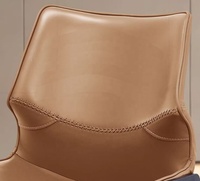 Tabouret de bar moderne en cuir avec dossier réglable, pivotant, structure métallique durable, pour extérieur, salle de sport, cuisine, îlot, espaces commerciaux