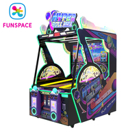 FUNSPACE Hyper Roll Ball, machine d'arcade à monnayeur pour deux joueurs, avec LED, en métal, résistante aux intempéries, jeu de rédemption en anglais