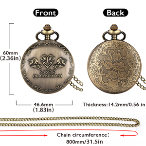 Reloj de Bolsillo Vintage de <span class=keywords><strong>Anime</strong></span> Kanojo Okarishimasu Rent <span class=keywords><strong>a</strong></span> <span class=keywords><strong>Girlfriend</strong></span> con Cadena para el Cuello, Reloj de Bolsillo, Regalo de Cosplay - Product Image 6