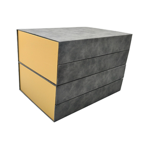 High Quality Recyclable Cardboard <b>Box</b> <b>Clothes</b> Packaging Luxury Black Foldable Collapsible Custom Magnetic Rigid Gift Sponge - Product Image 5