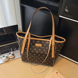 กระเป๋าโท้ทวัสดุ PU ลายเรขาคณิตแฟชั่น กระเป๋าถือแบรนด์ดีไซเนอร์ เหมาะสำหรับโอกาสต่างๆ 20193 - Product Image 2