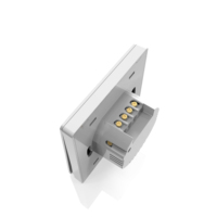 Sakelar Lampu WiFi SIXWGH Dual PC Smart Switch 2 Gang dengan Timer Smart Life dan Kontrol Suara Standar EU UK, Cocok untuk Penggunaan di Rumah