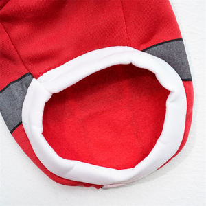 Cute Animal Christmas Pet <b>Clothes</b> Red With Black Belt Cotton-Padded Coats <b>For</b> <b>Cats</b> And Dogs - Product Image 4