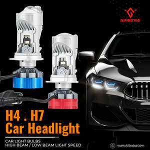 Liền mạch chuyển đổi cao/thấp chùm đèn pha H4/H7 phản xạ dẫn bóng đèn cho tự động xe tải đèn pha Phần 12V 24V plug-and-play - Product Image 2