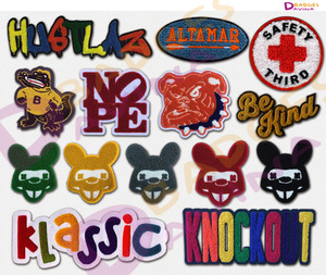 HOOBRO-Conjunto de bordado de chenilla Bea2, parche de bordado de chenilla, insignia, lentejuelas, 3D borde de corte, borde de merrow - Product Image 2