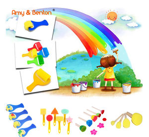 Sünger boya fırçası mühür boyama eğitici oyuncak çocuklar için DIY Graffiti sünger fırçalar komik oyuncaklar sanat malzemeleri çizim oyuncaklar - Product Image 3