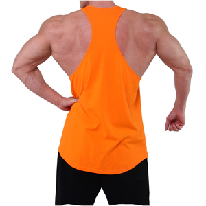 Chaleco para correr de secado rápido sin mangas con cuello redondo y espalda cruzada de entrenamiento informal para hombre, éxito de ventas, con logotipo personalizado para el verano - Product Image 1