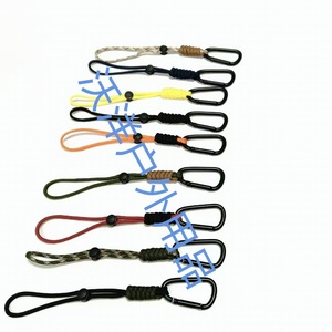 Porte-clés tressé en nylon 24 cm avec mousqueton en alliage de zinc, durable pour usage extérieur - Product Image 2