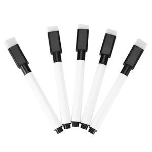 Marqueur pour tableau blanc effaçable à sec noir, respectueux <span class=keywords><strong>de</strong></span> l'environnement, à base d'eau, magnétique, à pointe pinceau, personnalisable avec logo - Product Image 1