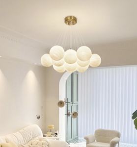 İskandinav Minimalist gezegen kabarcık topu avize cam küre fransız ışık lambaları sihirli fasulye bulut ay tavanda asılı  lamba - Product Image 1