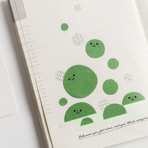 LABON Blocs-notes adhésifs créatures Kawaii, blocs mémo à expressions, autocollants de journal auto-adhésifs de formes uniques pour la décoration de bureau et les cadeaux - Product Image 3