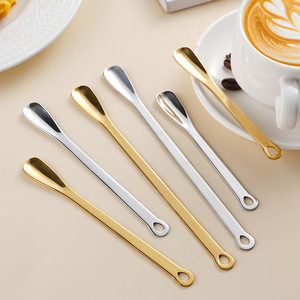 304 thép không gỉ sáng tạo dài xử lý <span class=keywords><strong>Ice</strong></span> <span class=keywords><strong>Cream</strong></span> Spoon với lỗ món tráng miệng & muỗng cà phê an toàn cho mỹ phẩm Sử dụng bán buôn - Product Image 2