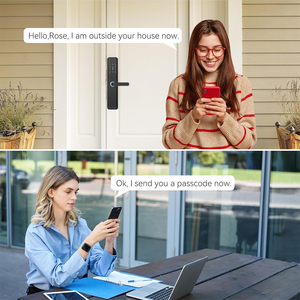 Serrure de porte intelligente Eseye <span class=keywords><strong>WIFI</strong></span>, serrure électrique à empreintes digitales sans clé, carte mémoire, Cerradura Inteligente Tuya, serrure de porte intelligente numérique - Product Image 5