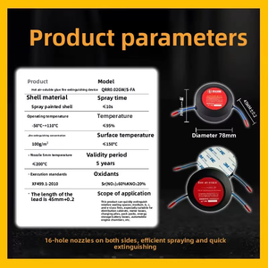 Petit <span class=keywords><strong>extincteur</strong></span> automatique - Non toxique, sans entretien, adapté à la protection incendie dans des lieux tels que les batteries au lithium - Product Image 3