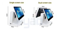 Terminal de point de vente tout-en-un Eyab avec écran tactile de 15,6 pouces, équipé d'un processeur I3/I5/I7, système Windows, prend en charge la connexion sans fil