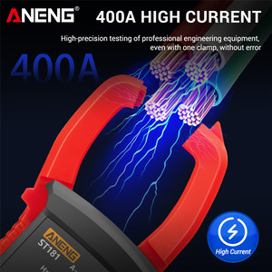 ST181 High Intelligent Digital <b>Clamp</b> Meter 400A AC-DC <b>Clamp</b> Ammeter Digital Display Backlight <b>Clamp</b> Multimeter - Product Image 6